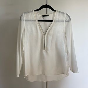 The Kooples Zip Up Blouse